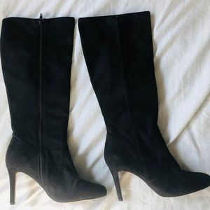 Ann Taylor Black Suede Boots